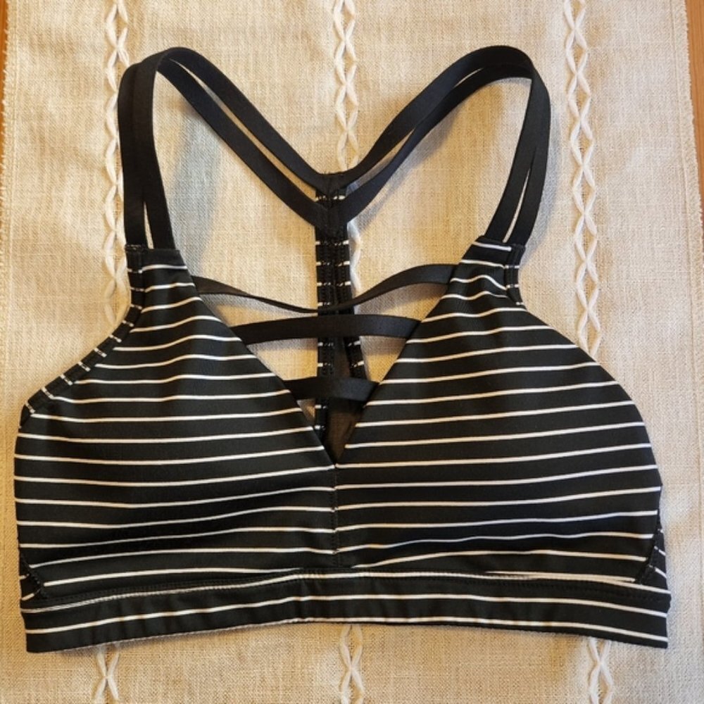 Victoria's Secret VSX Sport Racerback Sports Bra Black Activewear Yoga Gym xs